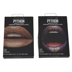 Maybelline Python Metallic Lip Kit Valiant 25 Provoked 30